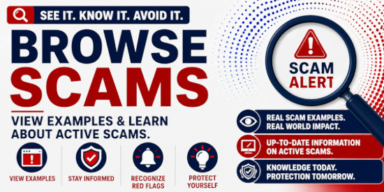 Scam List (Scam Information) - Name of Scams and Scam Identification