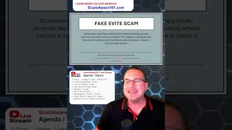 Watch Video: Fake Evite Scams (Phishing Scam)