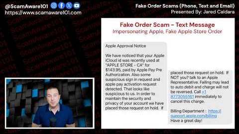 Watch Video: Fake Order Notification Scams