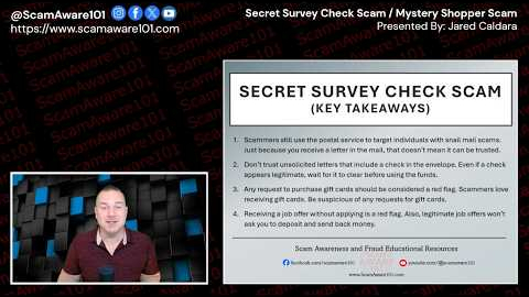 Watch Video: Secret Shopper Scam (Check Scam)