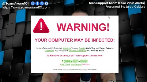 Watch Video: Tech Support Scams (Fake Virus Alerts)