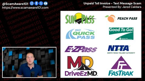 Watch Video: Unpaid Road Toll Scam (Text Message Scams)